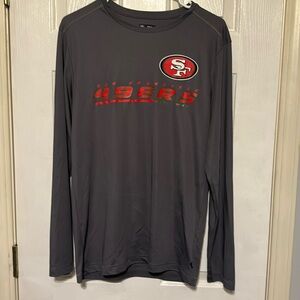 Men’s long sleeve 49ers shirt, size medium, perfect condition